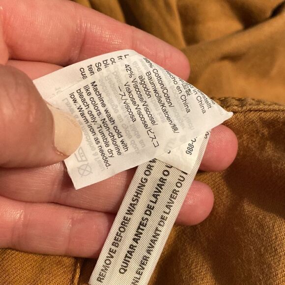 NWOT Madewell Dark Sahara Yellow Southlake Military Jacket - Picture 7 of 8